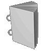 Broschüre mit Ringösen, Endformat DIN A5, 100-seitig