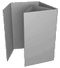 Selfmailer, gefalzt auf DIN lang (21,0 x 10,0 cm), 12-seiter