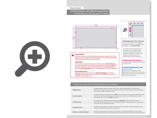 Product Bild eintrittskarte_mit_f__lschungsschutz_din_lang_quer__1x_nummeriert_(4_4_beidseitig_bedruckt)