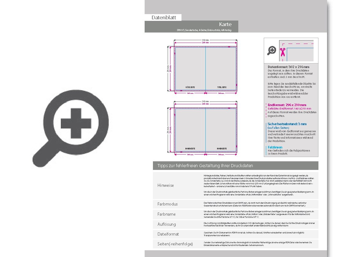 Product Bild einladungskarte_din_a5_4-seiter_4_4_farbig_+_sonderfarbe_gold