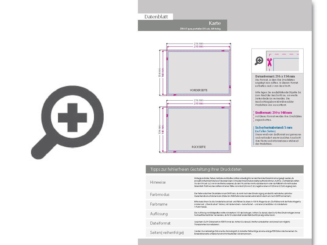 Product Bild einladungskarte_din_a5_quer_4_4_farbig_mit_beidseitig_partieller_uv-lackierung